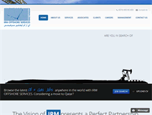 Tablet Screenshot of irm-offshore.com